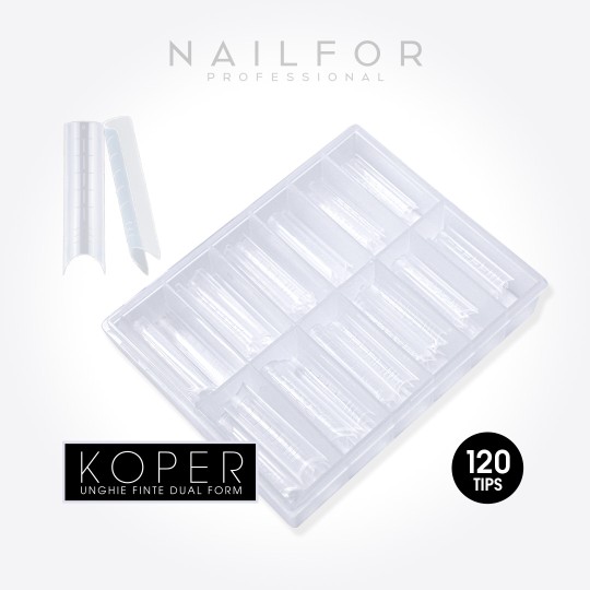 KOPER ACRYLGEL DUAL TIPS (DUAL SYSTEM FORMS) - 120PZ