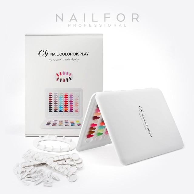 accessoires pour ongles, nails nail art haute qualité PRÉSENTOIR C9 - 120 Tips INCLUS INTERCHANGEABLES Nailfor 54,99 € Nailfor