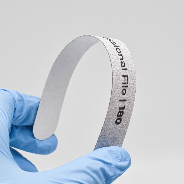 nail accessories, nails nail art high quality Hygienic STRAIGHT METAL FILE - 12 ADHESIVE STRIPS GRIT 100/180 Nailfor ...