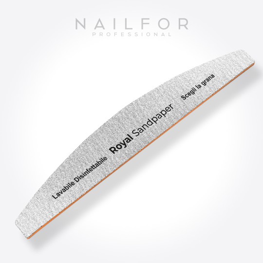 accessori per unghie, nails nail art alta qualità LIMA ROYAL BOOMERANG LAVABILE 1pz - SINGLE PACK Nailfor 0,99 € Nailfor 2