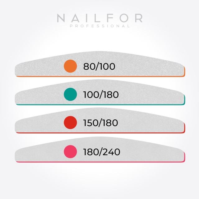 accessori per unghie, nails nail art alta qualità LIMA ROYAL BOOMERANG LAVABILE 1pz - SINGLE PACK Nailfor 0,99 € Nailfor