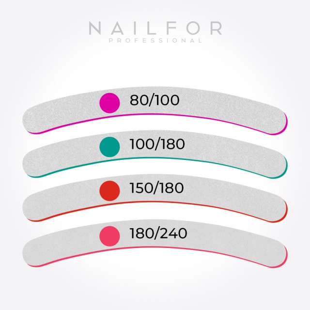 accesorios para uñas, nails nail art alta calidad Royal LIMA CURVA LAVABLE 1ud - Pack Single Nailfor € Nailfor