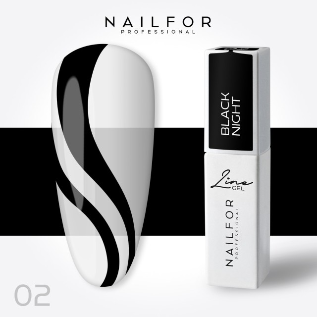 Line gel color - Negro Noche 02