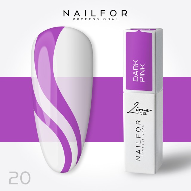 Line gel color - Pink oscuro 20