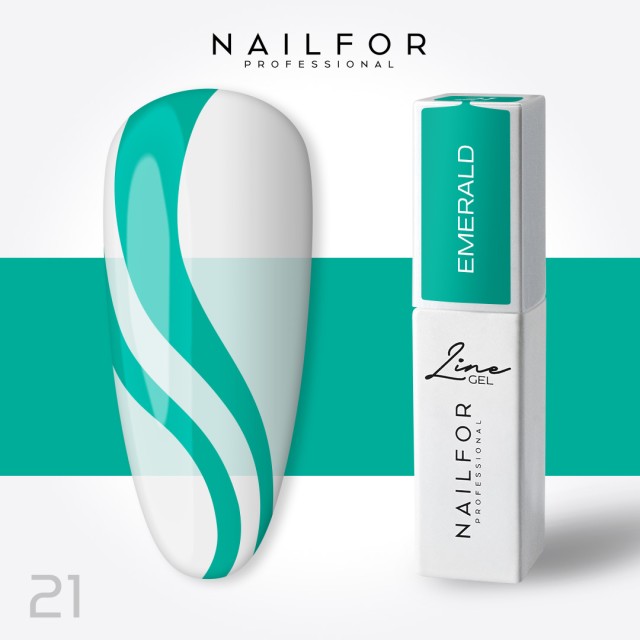 Line gel color - Esmeralda 21