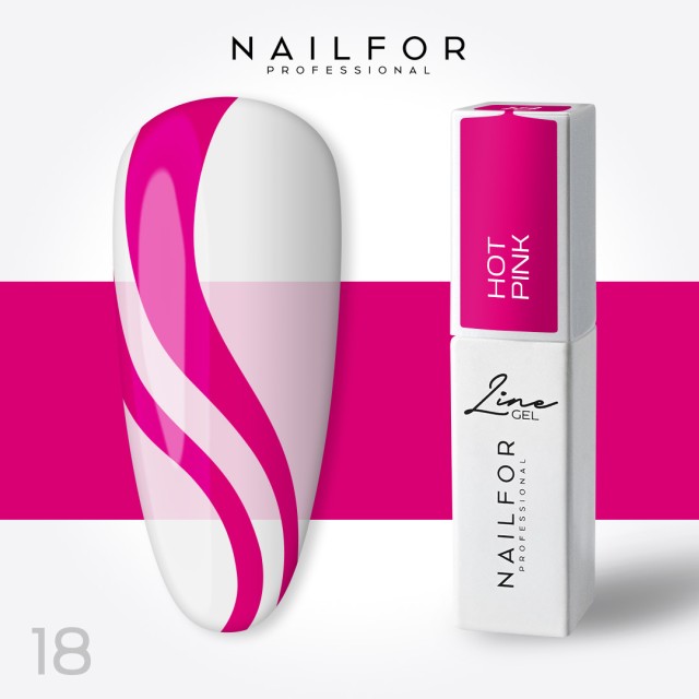 Line gel color Pink intenso 18