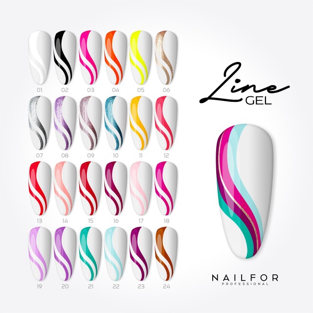 Line Gel Color - Pink Lilak 19
