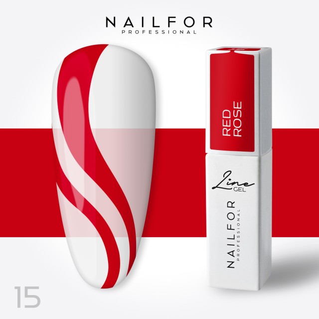 Line Gel Color - Red Rose 15