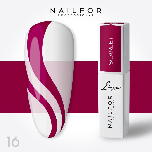 Line gel color - Escarlata 16