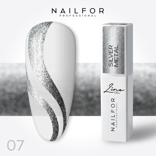 Line Gel Color - Silver Metal 07