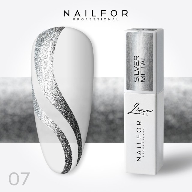 Line Gel Color - Silver Metal 07