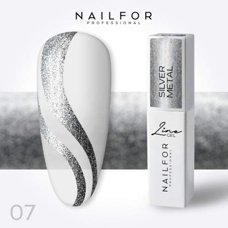Line Gel Color - Silver Metal 07