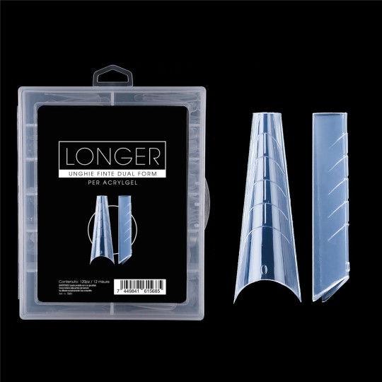 Gel per unghie ricostruzione LONGER ACRYLGEL DUAL TIPS (DUAL SYSTEM FORMS) – 120PZ Nailfor 8,49 € 2