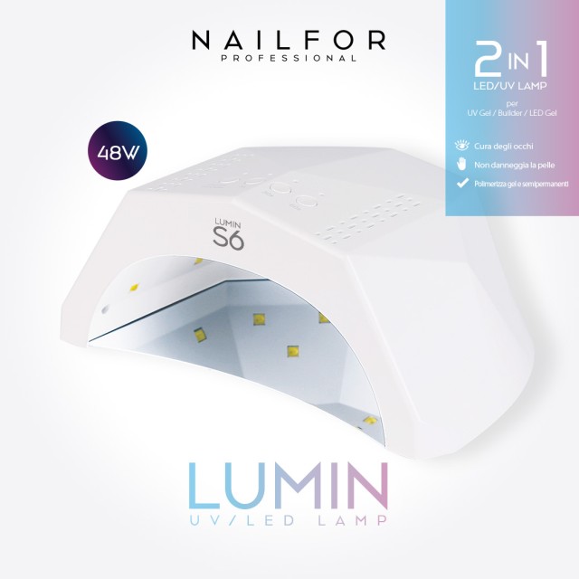 Lámpara LED UV LUMIN S6 48W con temporizador, sensor automático