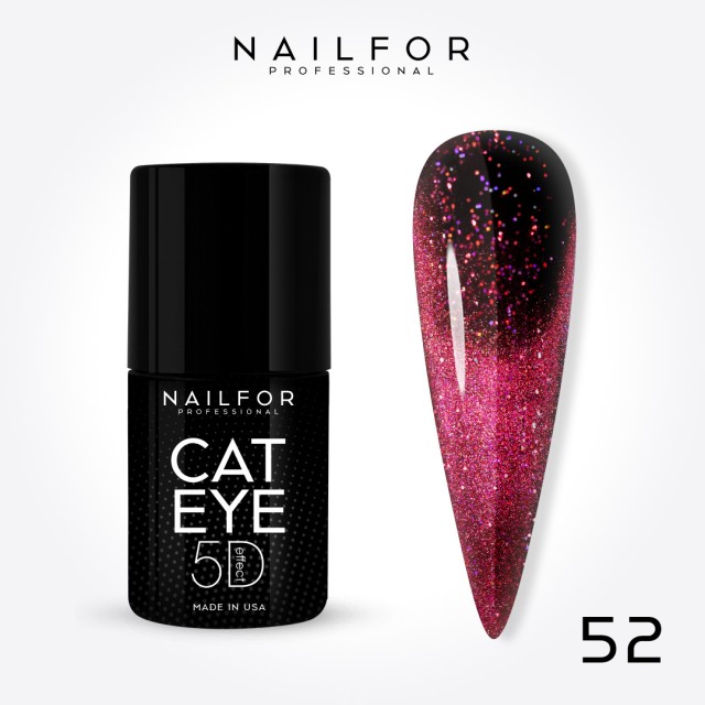 Semipermanente smalto colore per unghie: NEW CAT EYE 5D - 52 Nailfor 11,99 €