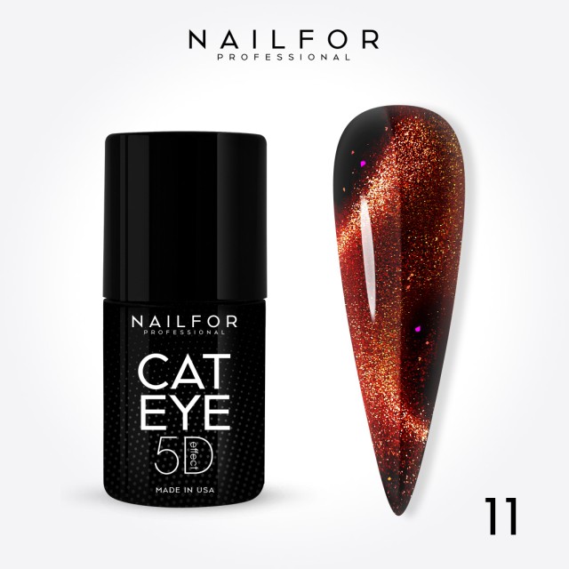 Semipermanente smalto colore per unghie: NEW CAT EYE 5D 11 Nailfor 7,99 €