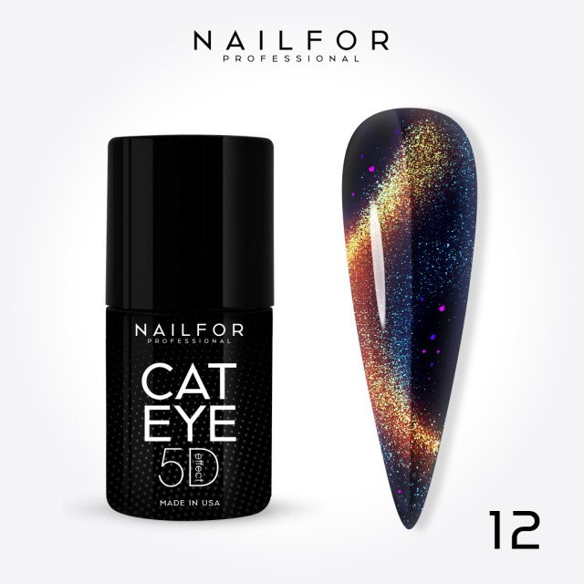 Semipermanente smalto colore per unghie: NEW CAT EYE 5D 12 Nailfor 9,99 €