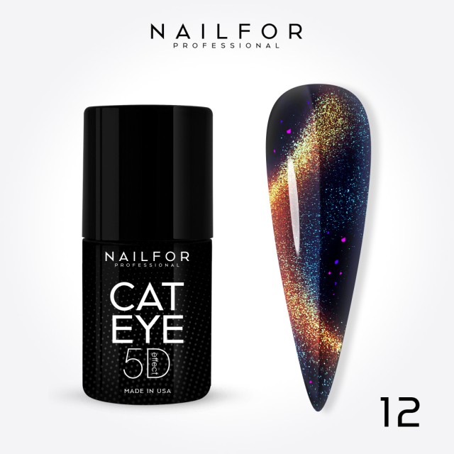 Semipermanente smalto colore per unghie: NEW CAT EYE 5D 12 Nailfor 7,99 €