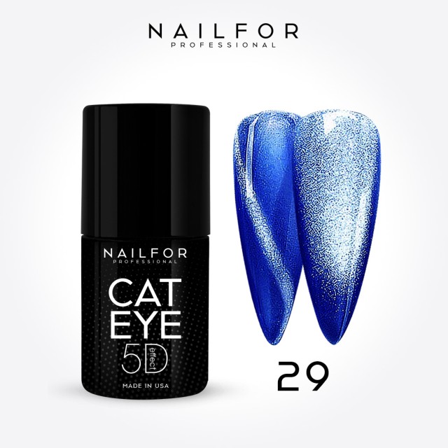 Vernis à ongles semi-permanent couleur : New Cat eye 5d 29 Blue Nailfor 11,99 €