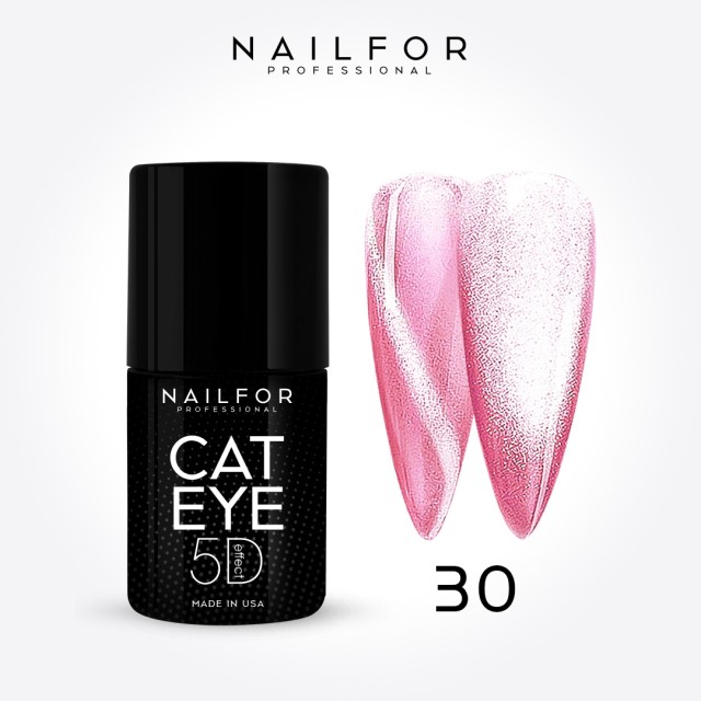 Semipermanente smalto colore per unghie: NEW CAT EYE 5D 30 Pink Nailfor 11,99 €