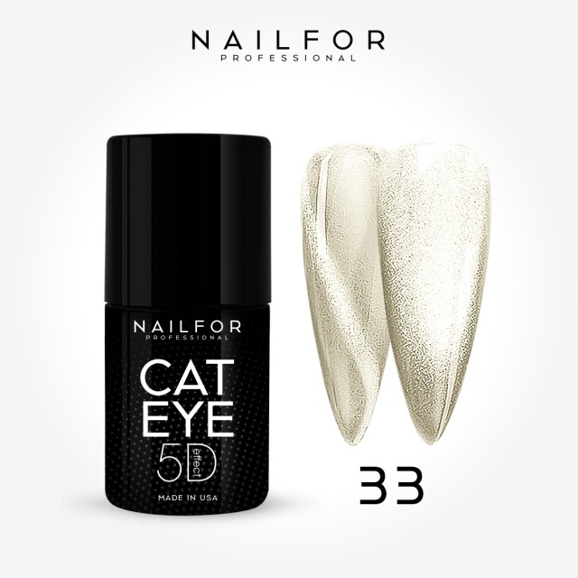 Semipermanente smalto colore per unghie: NEW CAT EYE 5D 33 Champagne Nailfor 11,99 €