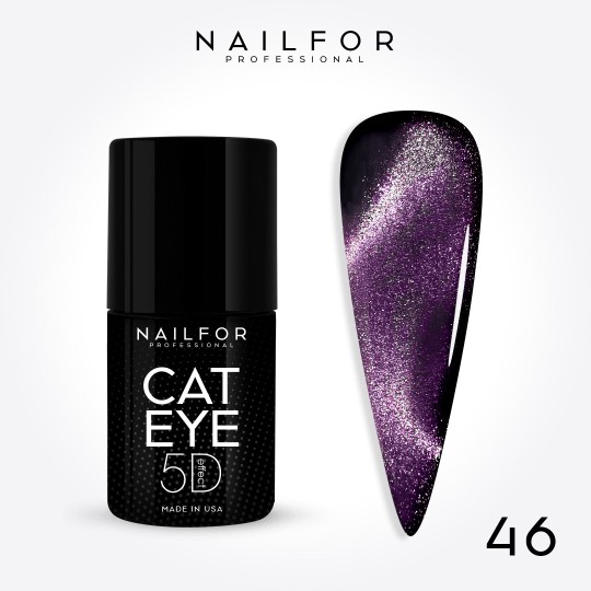 Semi-permanent nail polish color: New Cat eye 5d 46 Witch Nailfor €11.99