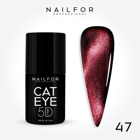 Semi-permanent nail polish color: New Cat eye 5d 47 Merlot Nailfor €11.99 Semi-permanent nail polish color: New Cat eye 5d 47 Merlot Nailfor €11.99
