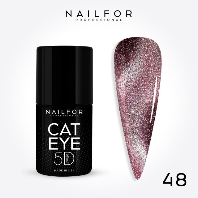 Vernis à ongles semi-permanent couleur : New Cat eye 5d 48 Charme Nailfor pour 11,99 €