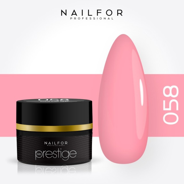 colore gel per unghie, nail art, nails NEW PRESTIGE COLOR GEL 058-PC lattiginoso | Nailfor 3,59 €