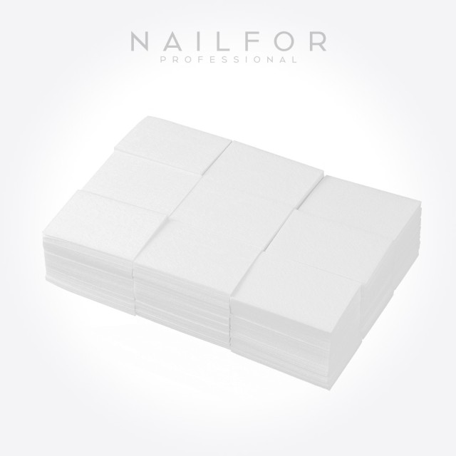 Semipermanente smalto colore per unghie: Pads Salviette pre tagliate di cotone alta qualità - 500pz Bianco Nailfor 3,99 €