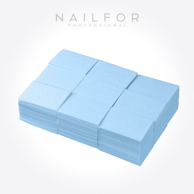 Semipermanente smalto colore per unghie: Pads Salviette pre tagliate di cotone alta qualità - 500pz Blu Nailfor 3,99 €