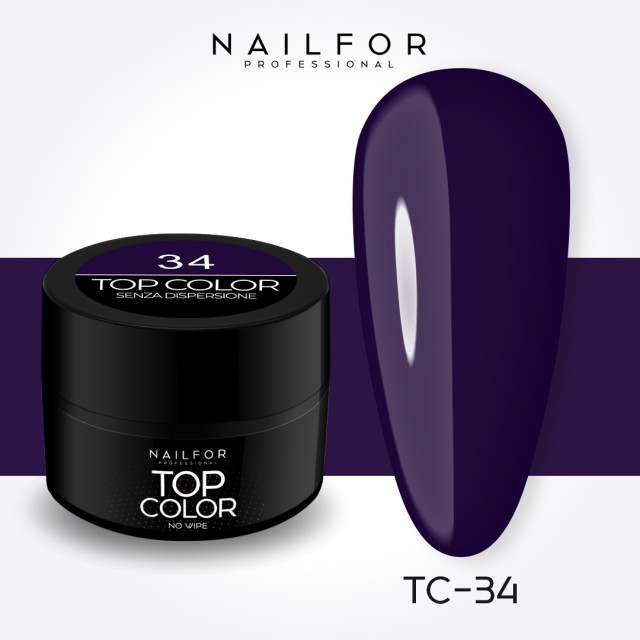 colore gel per unghie, nail art, nails Painting Gel - TOP COLOR 34 | Nailfor 4,89 €