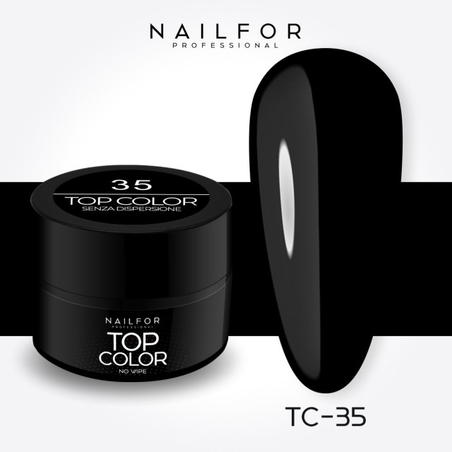 nail color gel , nail art , nails Painting gel - Top Color 35 Black | Nailfor €5.99