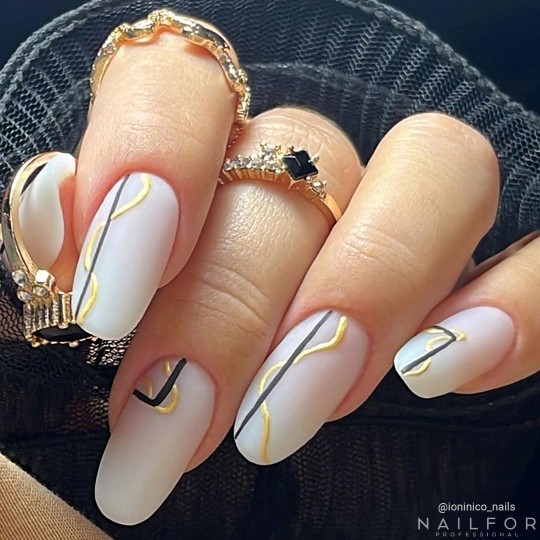 nail color gel , nail art , nails Painting gel - Top Color 35 Black | Nailfor €5.99 2