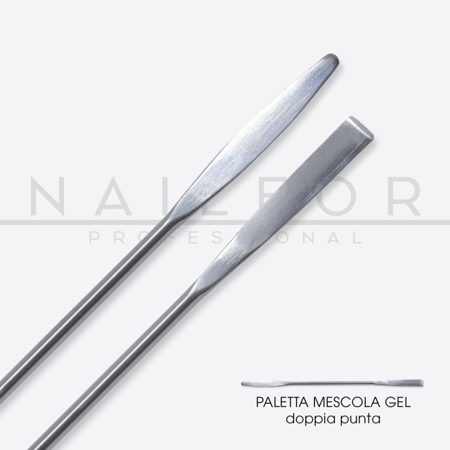 accessori per unghie, nails nail art alta qualità Paletta Mescola Gel - Doppia punta in acciao Nailfor 3,90 € Nailfor