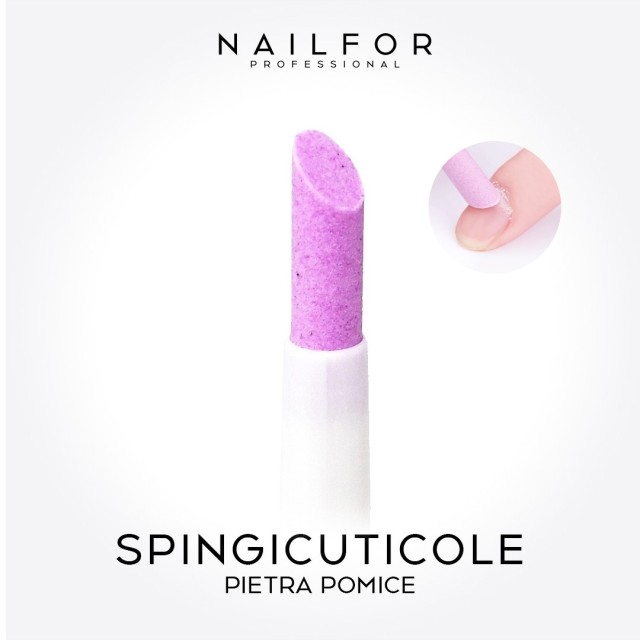 accessori per unghie, nails nail art alta qualità PENNA SPINGICUTICOLE IN PIETRA POMICE - BIANCO Nailfor 2,99 € Nailfor