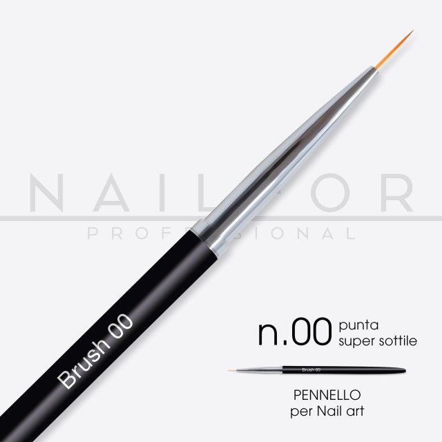 accessori per unghie, nails nail art alta qualità PENNELLO BRUSH LINER punta sottile n.00 Nailfor 3,99 € Nailfor