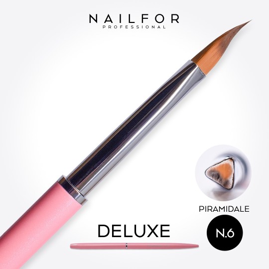 accesorios para uñas, nails nail art alta calidad PINCEL Deluxe pirámide rosa n.6 Nailfor 8,99 € Nailfor