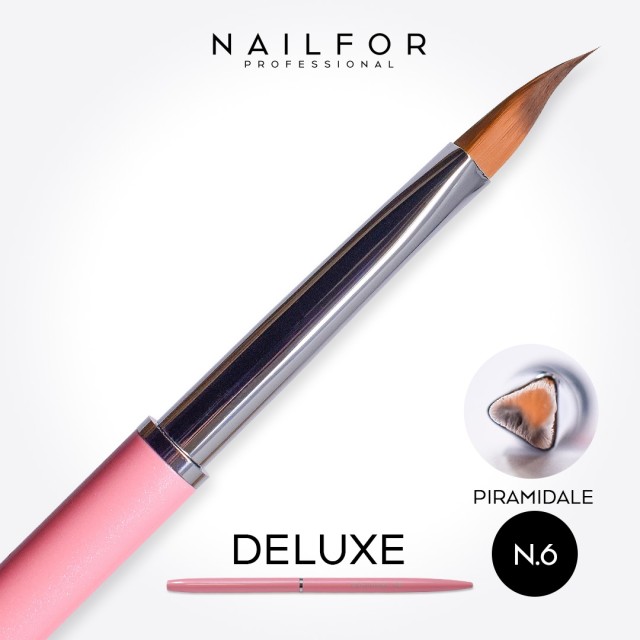 accessori per unghie, nails nail art alta qualità PENNELLO DELUXE piramidale rosa n.6 Nailfor 8,99 € Nailfor