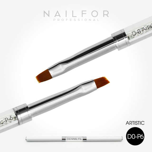 accessori per unghie, nails nail art alta qualità PENNELLO DOPPIA PUNTA - ARTISTIC PIATTA/OBLIQUA Nailfor 12,99 € Nailfor