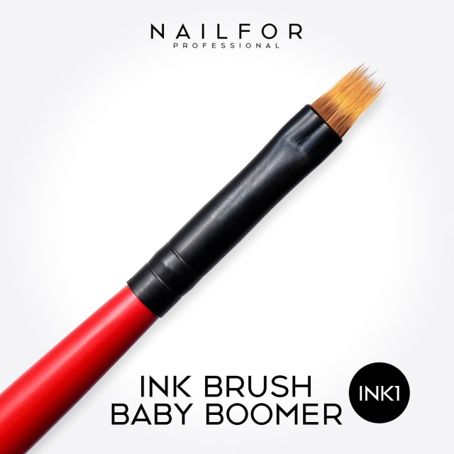 Ink brush red baby boomer 1