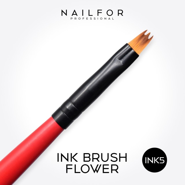 accessori per unghie, nails nail art alta qualità Pennello Ink Brush rosso Flower 5 Nailfor 4,99 € Nailfor