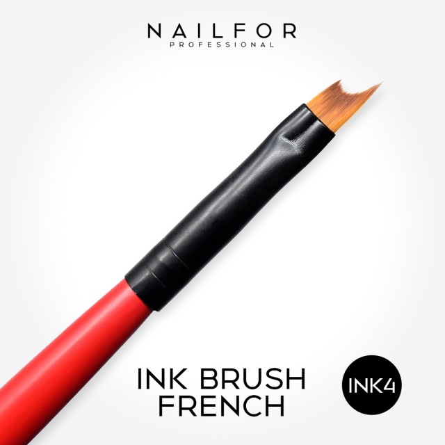 accessori per unghie, nails nail art alta qualità Pennello Ink Brush rosso French 4 Nailfor 4,99 € Nailfor