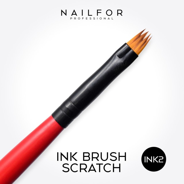 Ink brush red scratch 2