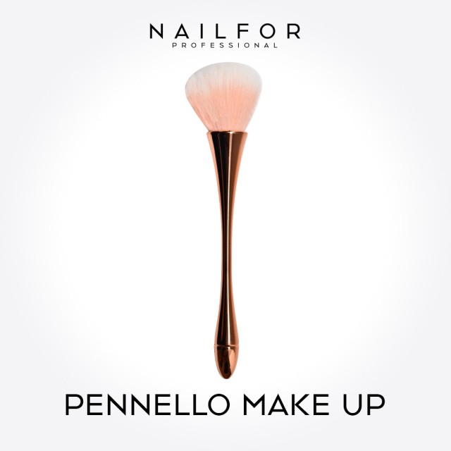 PINCEL MAKE UP ROSE-GOLD LARGO PARA POLVOS