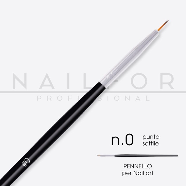 accessori per unghie, nails nail art alta qualità Pennello Micro Liner Nr 0 - Linea Slim Nailfor 2,49 € Nailfor