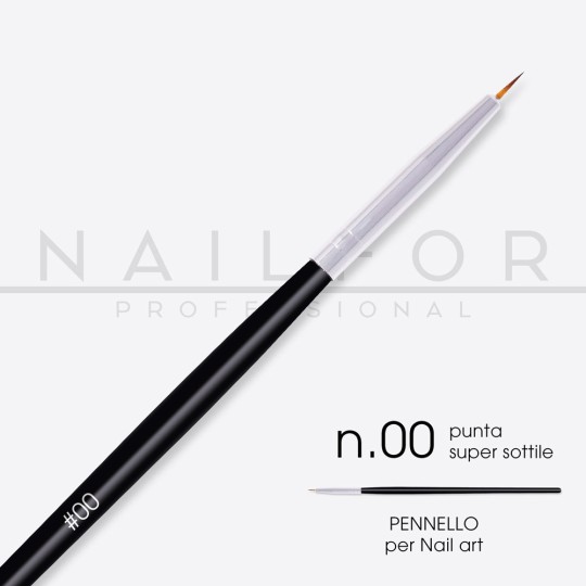 accessori per unghie, nails nail art alta qualità Pennello Micro Liner Nr 00 - Linea Slim Nailfor 2,49 € Nailfor