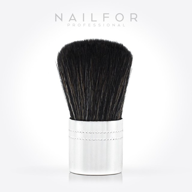 accessori per unghie, nails nail art alta qualità PENNELLO PER POLVERE - ARGENTO SETOLE NERE Nailfor 3,99 € Nailfor