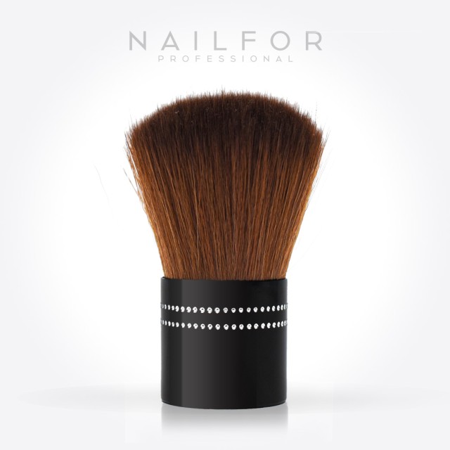 POWDER BRUSH - BLACK WITH BRILLIANT