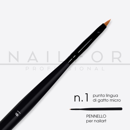 nail accessories, nails nail art high quality BRUSH Pro tip Cat Micro - n.1 Nailfor €3.99 Nailfor